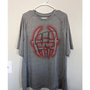 Men's Adidas Climalite gray UW Badgers Football t-shirt size XL